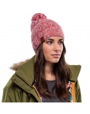 Buff Czapka Zimowa Knitted & Fleece Hat Margo FLAMINGO PINK