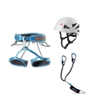 Zestaw Ocun VIA FERRATA TWIST TECH SET gr/blu XS-M