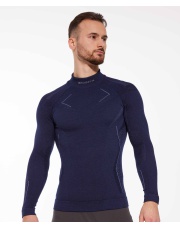 LS1666  BLUZA MĘSKA EXTREME MERINO BRUBECK granatowa 