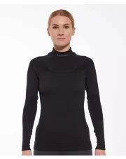 WEŁNIANA BLUZA DAMSKA BRUBECK EXTREME MERINO CZARNA