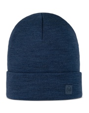 Czapka BUFF MERINO HEAVYWEIGHT BEANIE SOLID NIGHT BLUE